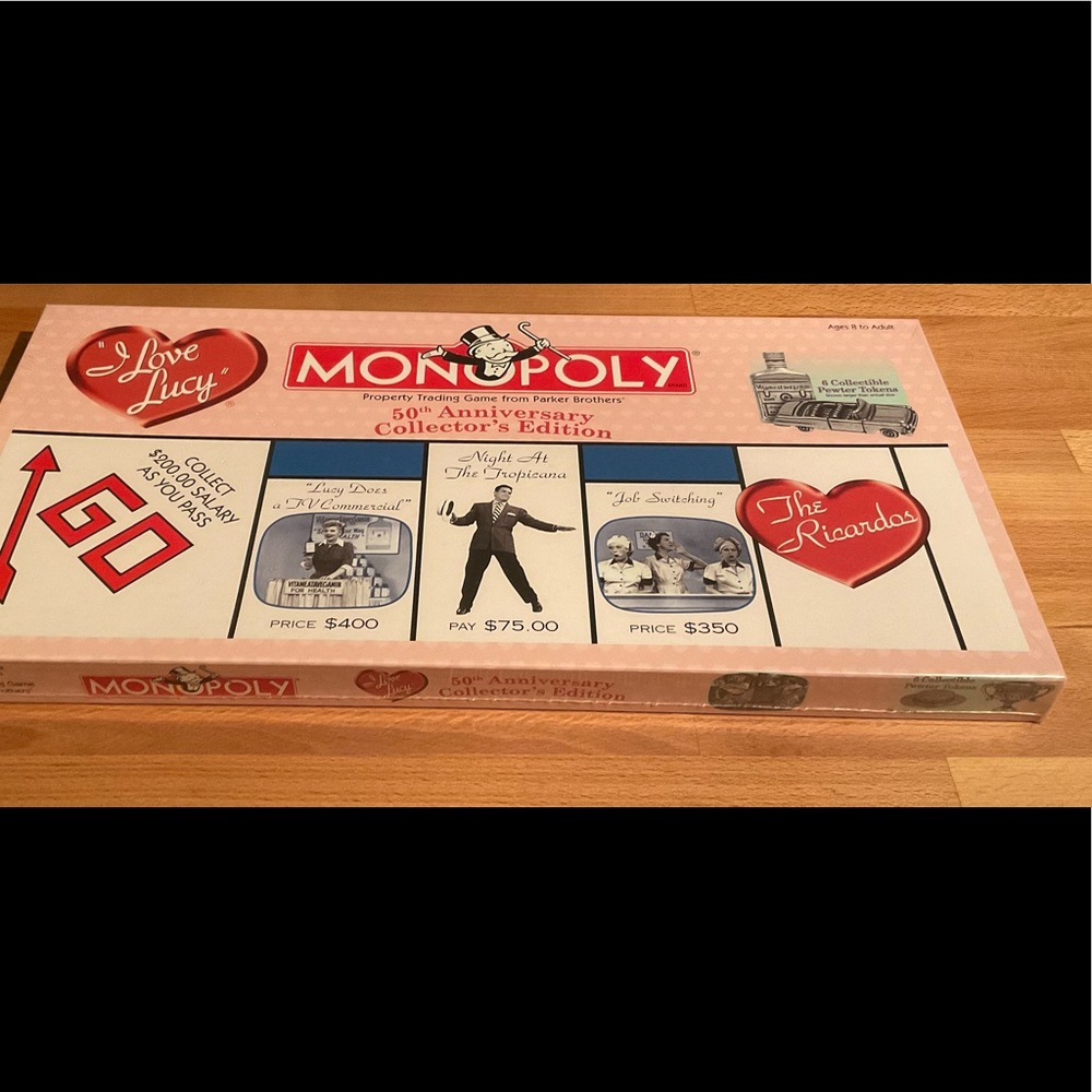NEW - sealed -I love Lucy 50th anniversary monopoly - NEW never opened